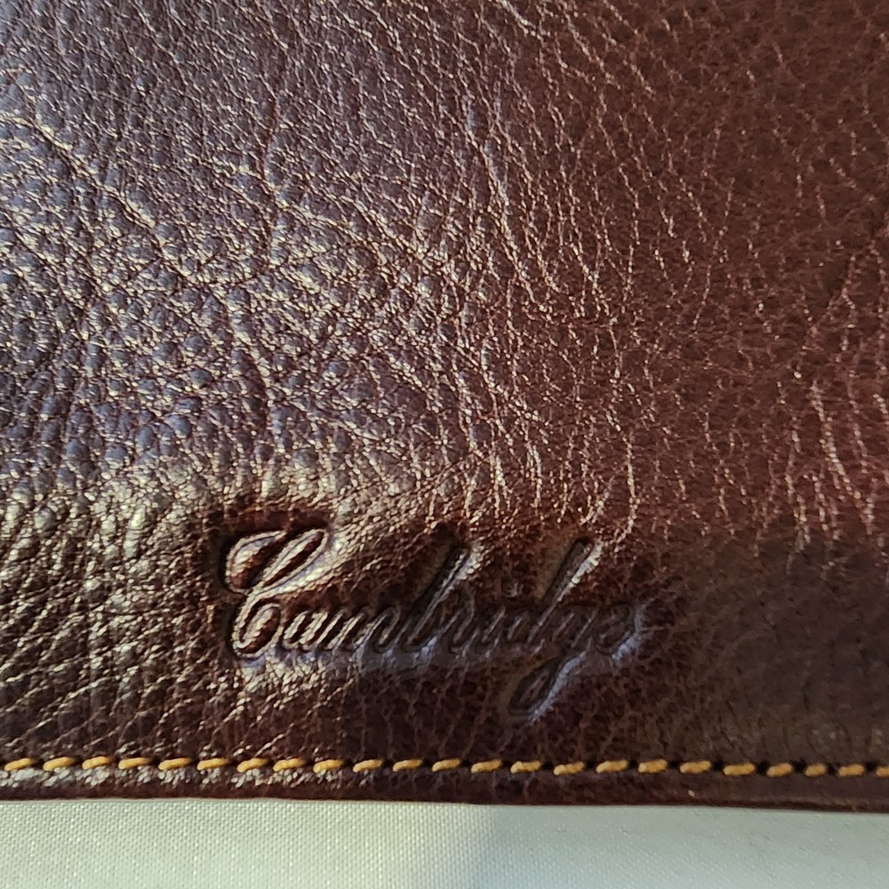 Peterbilt 579 Vintage Leather Document Portfolio‎ Holder Brown Case Office Work - Picture 5 of 10